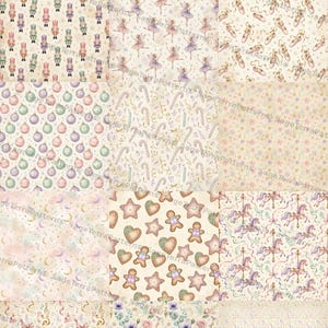 Può includere: Una collezione digitale di 12 motivi senza cuciture intitolata THE NUTCRACKER BALLET COLLECTION. I design includono schiaccianoci, ballerine, scarpette da danza, decorazioni, bastoncini di zucchero, biscotti di pan di zenzero e cavalli.