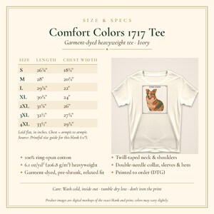 Corgi Shirt Fairy Steed, Pembroke Welsh Corgi Gift for Mom Dad, Vintage Storybook Dog Tee image 5