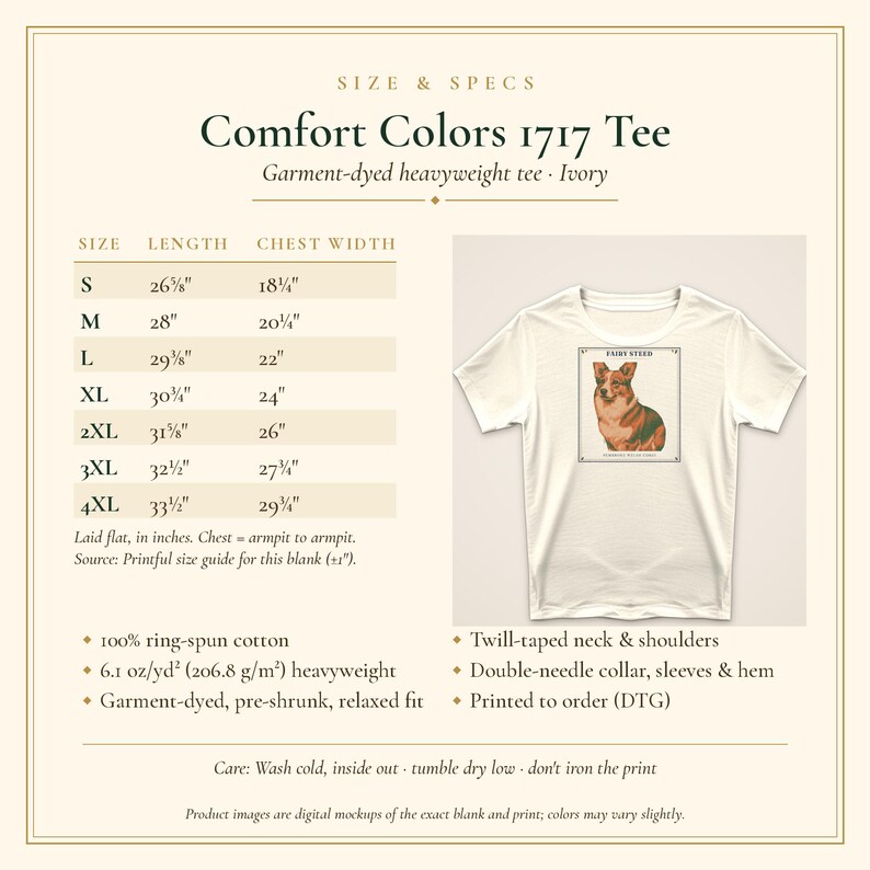 Corgi Shirt Fairy Steed, Pembroke Welsh Corgi Gift for Mom Dad, Vintage Storybook Dog Tee image 5