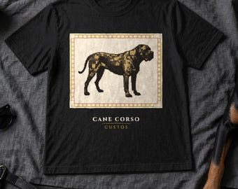 Cane Corso Shirt Roman Mosaic Guardian, Italian Mastiff Gift, Cane Corso Dad Mom Tee, Ancient Rome Dog Owner Shirt