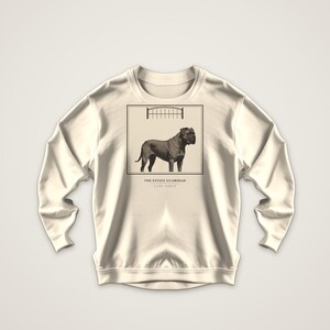 Cane Corso Sweatshirt The Estate Guardian, Italian Mastiff Crewneck, Corso Holiday Gift for Mom Dad image 3