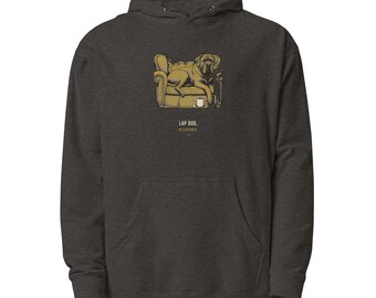 Cane Corso Hoodie Lap Dog Allegedly, Funny Italian Mastiff Sweatshirt Gift for Mom Dad