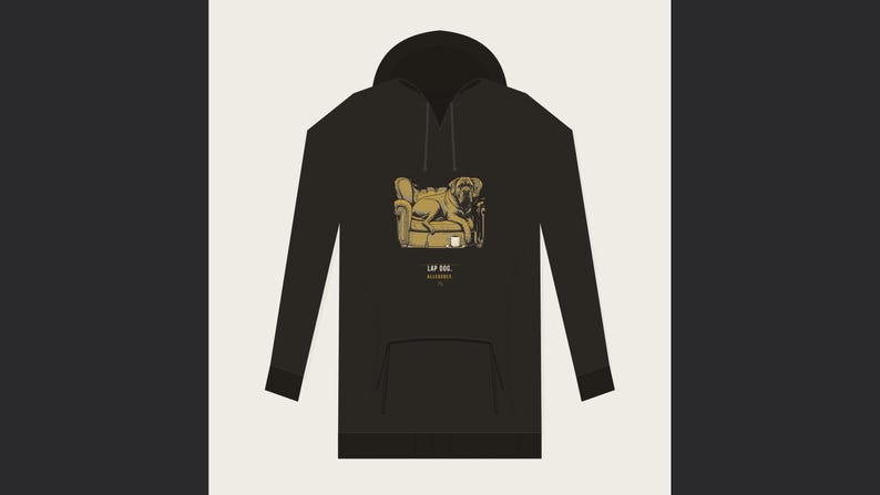 Cane Corso Hoodie Lap Dog Allegedly, Funny Italian Mastiff Sweatshirt Gift for Mom Dad image 9