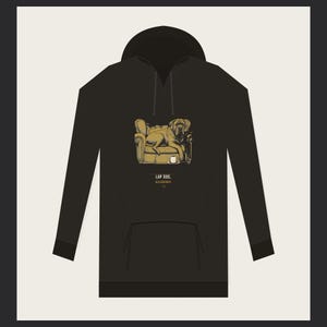 Cane Corso Hoodie Lap Dog Allegedly, Funny Italian Mastiff Sweatshirt Gift for Mom Dad image 5