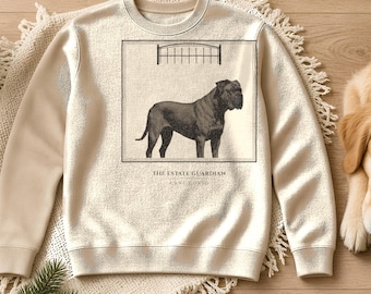 Cane Corso Sweatshirt The Estate Guardian, Italian Mastiff Crewneck, Corso Gift for Mom or Dad, Monumental Dog Sweatshirt