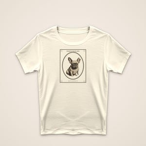 French Bulldog Shirt Maison Française, Vintage Bouledogue Tee, Frenchie Gift for Frenchie Mom Dad, Architectural Dog Shirt image 3