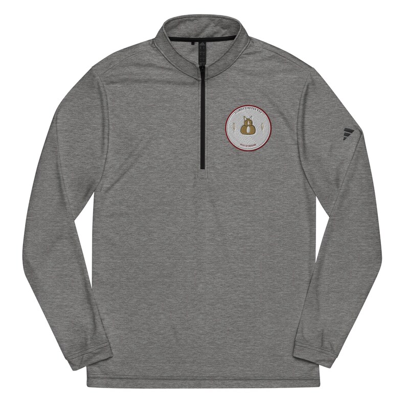 Corgi Quarter Zip Corgi Cattle Co., Pembroke Welsh Corgi Crest Gift for Mom Dad