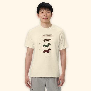 Dachshund Shirt Vintage Field Guide, Doxie Gift for Dachshund Mom or Dad, Wirehaired Longhaired Smooth Wiener Dog Tee image 3