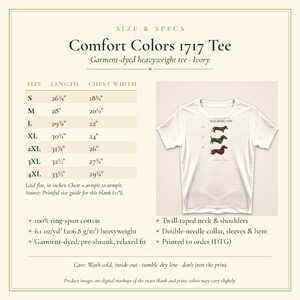 Dachshund Shirt Vintage Field Guide, Doxie Gift for Dachshund Mom or Dad, Wirehaired Longhaired Smooth Wiener Dog Tee image 5