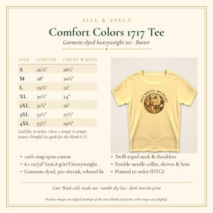 Golden Retriever Shirt, Soft Mouth · Big Heart Linocut Golden Tee, Comfort Colors Butter, Vintage Golden Retriever Mom Dad Gift image 5