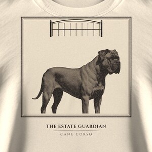 Cane Corso Sweatshirt The Estate Guardian, Italian Mastiff Crewneck, Corso Holiday Gift for Mom Dad image 4