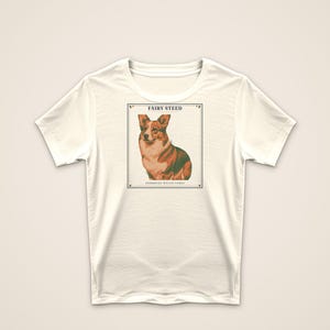Corgi Shirt Fairy Steed, Pembroke Welsh Corgi Gift for Mom Dad, Vintage Storybook Dog Tee image 3