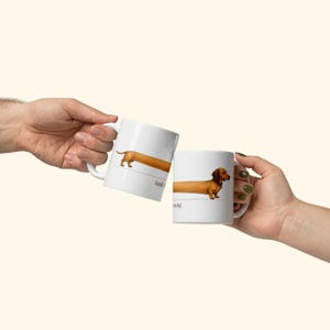 Dachshund Mug Funny Long Wiener Dog Coffee Mug, Legally This Is One Dog, Doxie Gift for Mom Dad image 3