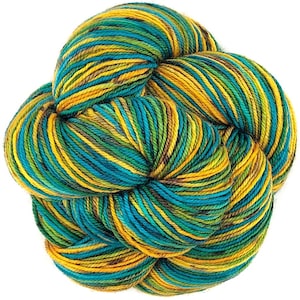 14913 superwash merino 100g 327yd sport weight hand dyed yarn