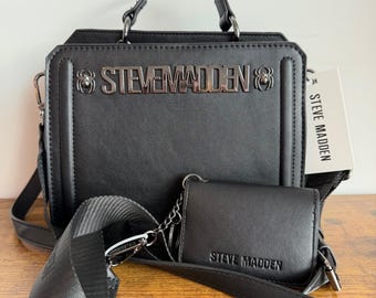 Nuevo bolso bandolera Steve Madden Spider Bevelyn negro estilo gótico de Halloween