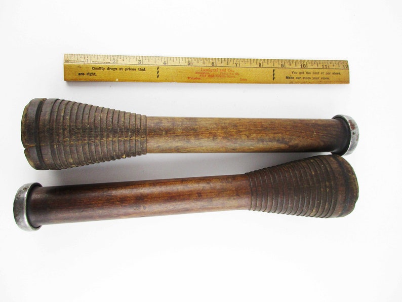 Vintage Weaving Tall Industrial Spools /'Boat/' Shuttle Wood Shuttle Brass Tips Two /'Bullet/' Weaving Shuttles Vintage WoodMetal