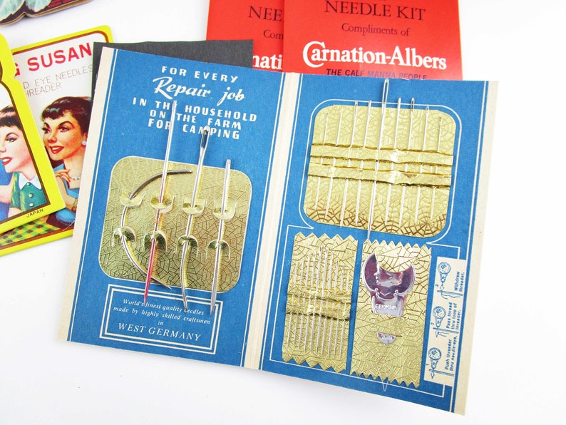 Collection of 12 Needle Packets Vintage Sewing Collectible Etsy