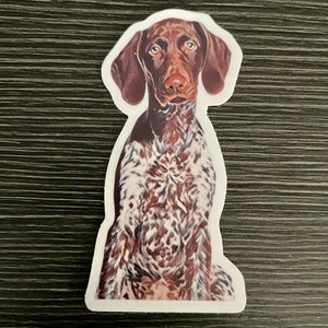 German Shorthaired Pointer Custom Designed Die-Cut Sticker | Dog Sticker | GSP Sticker