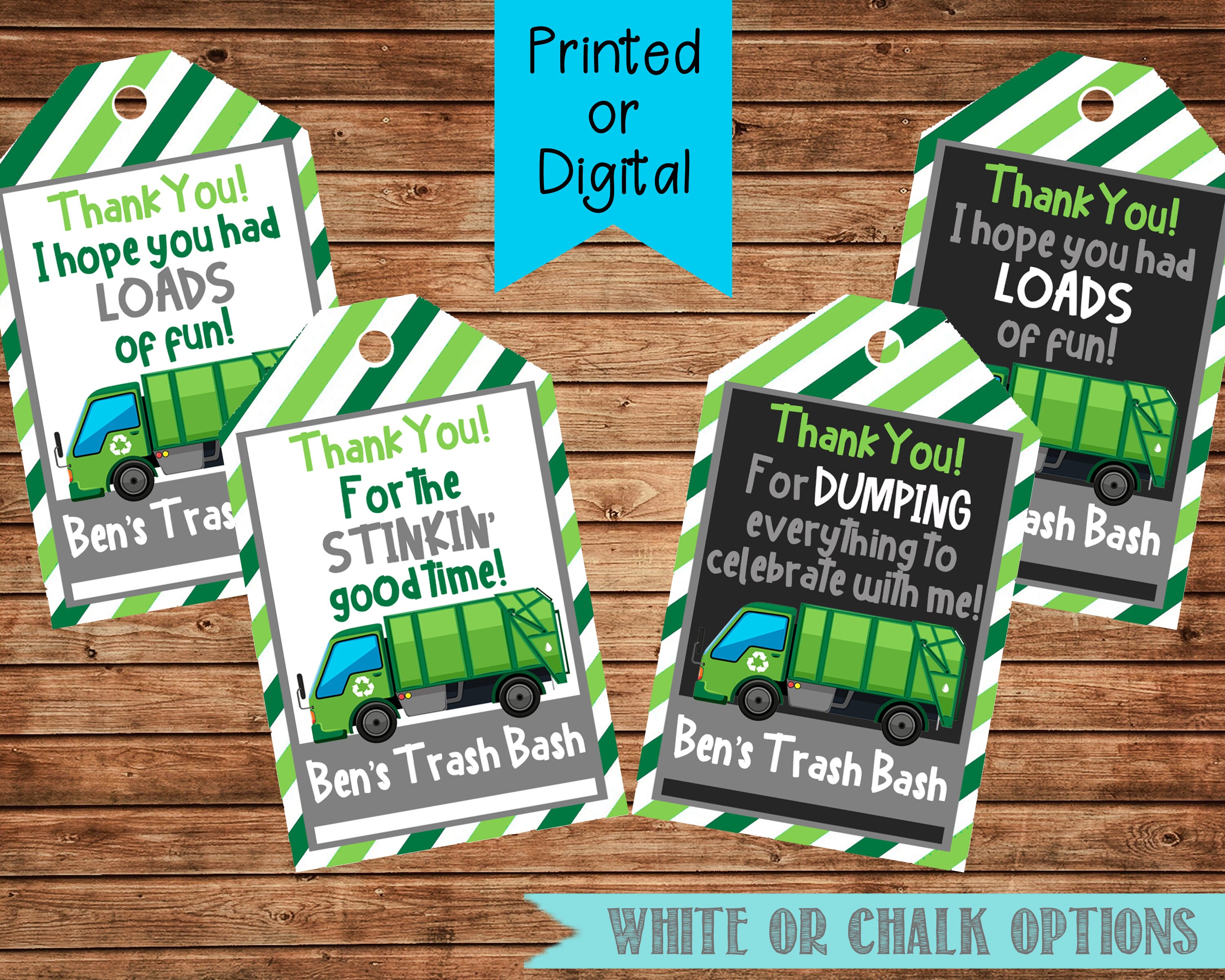 Trash Bash Favor s Trash Bash Thank You s Trash Bash Etsy 日本