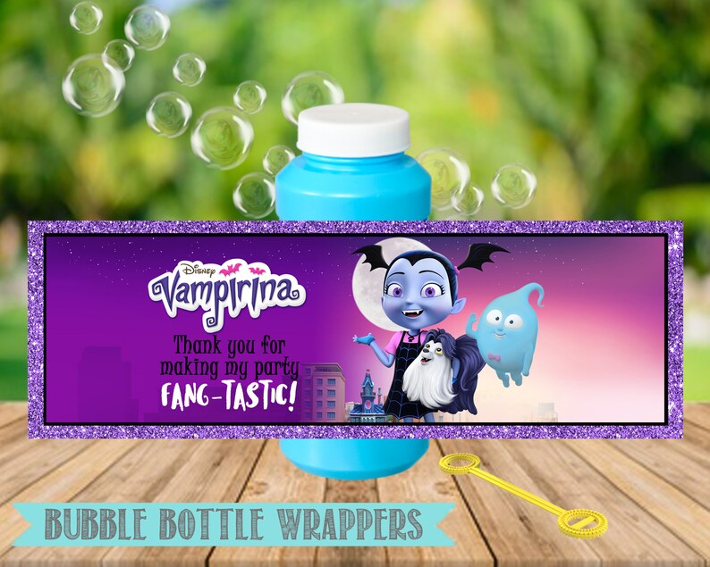 Download Vampirina Bubble Bottle Labels Vampirina Birthday Party Printable Digital Instant Download Party Supplies Paper Party Supplies Colonialgolfhart Com