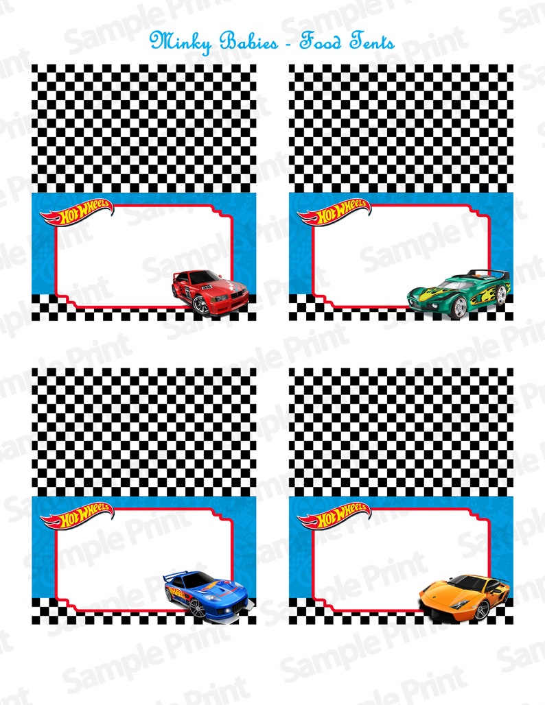 Blank Hot Wheels Card Template Blank Hot Wheels Card Template
