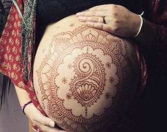 Belly Henna DIY Kit for pregnancy/maternity