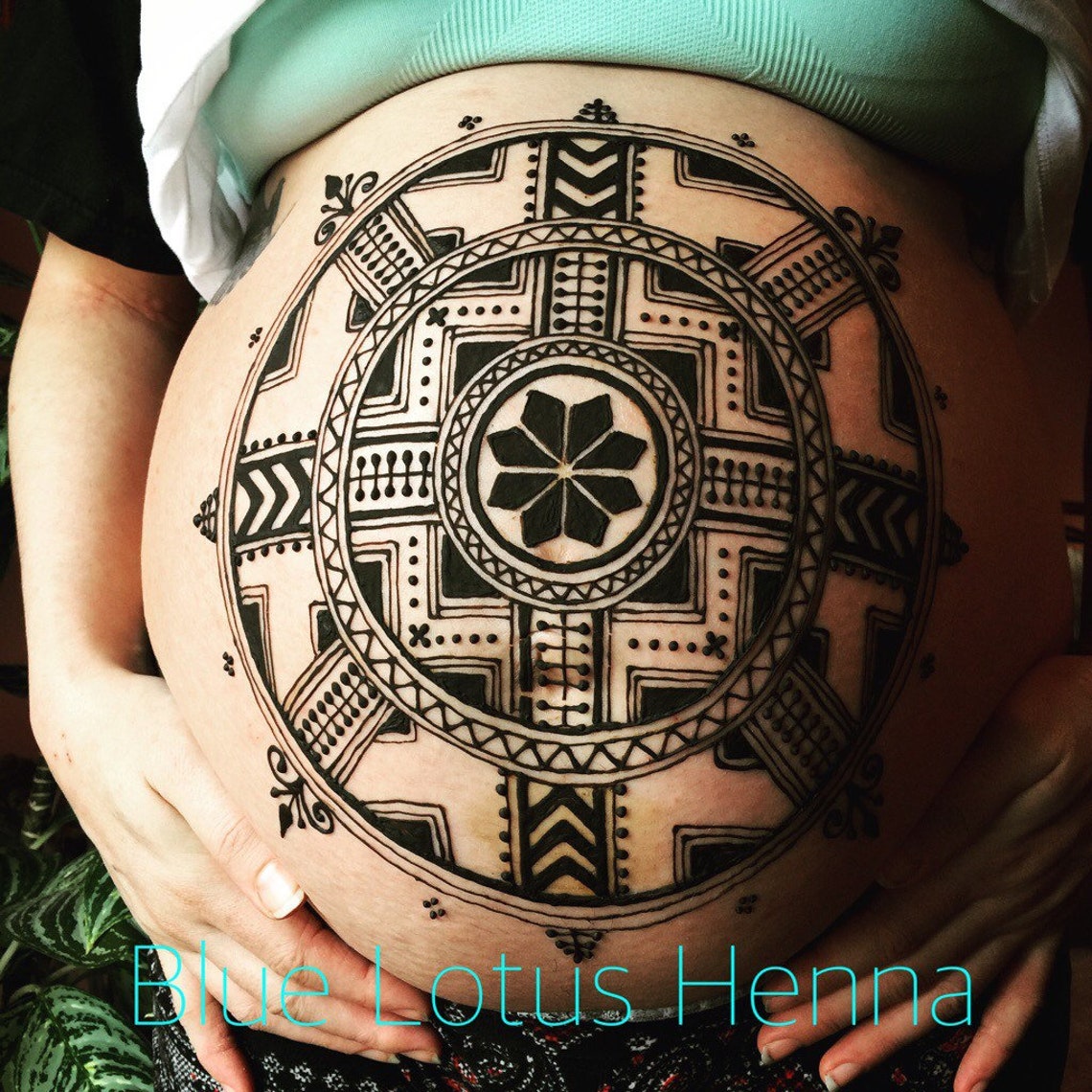 Belly Henna DIY Kit for Pregnancy/maternity Etsy