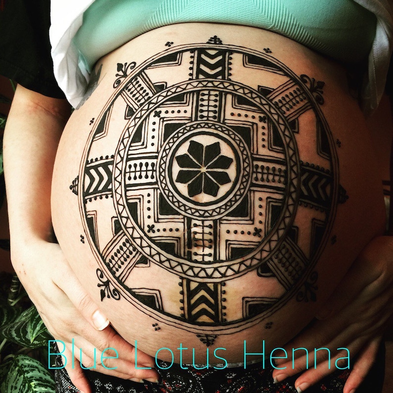 Belly Henna DIY Kit for Pregnancy/maternity Etsy