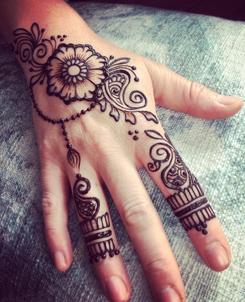 100% Natural Henna Body Art Temporary Tattoo Kit for DIY | Etsy