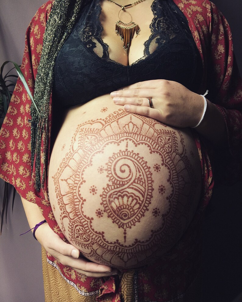 Belly Henna DIY Kit for Pregnancy/maternity Etsy