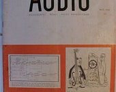 May 1954 Audio Engineering Magazine has 64 pages of ads and articles, Antique Radio,Stereo,Microphone, Amplifier ,Electronics Magazine
