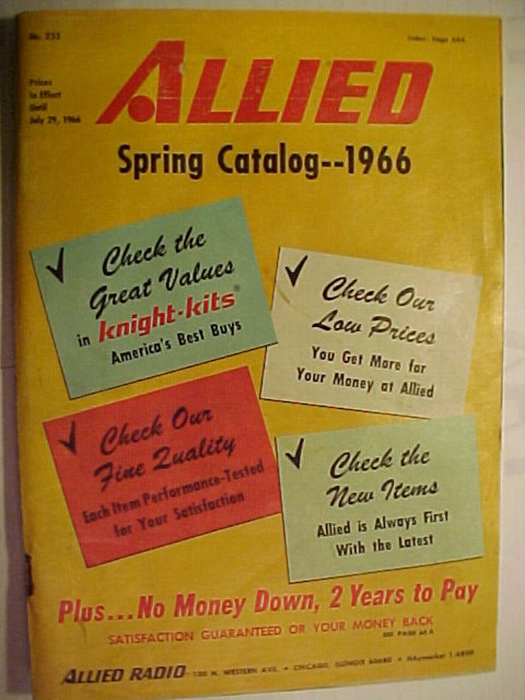 Spring 1966 Allied Radio Corporation Chicago, Illinois, Catalog No. 255