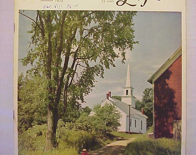 Summer 1954 Vermont Life Magazine Cover Mcindoe Falls, VT. by Grant