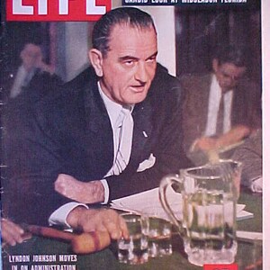 January 20, 1958 LIFE Magazine with Lyndon B. Johnson on the Cover has 114 pages of ads and articles, Birthday Gift Idea