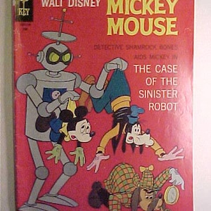 June 1967 Walt Disney Mickey Mouse Cartoon No.113 Silver Age Comic Book Published by Gold Key Comics, Gift Idea, 12 Cent Comic Book