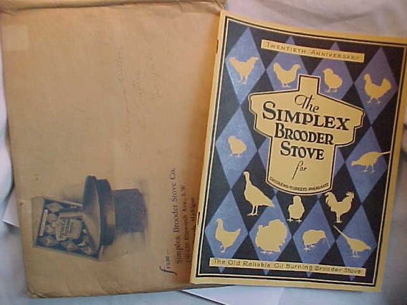 1930 the Simplex Brooder Stove Catalog With All Paper Inserts - Etsy