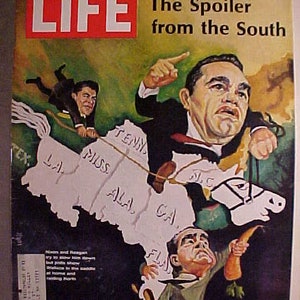 August 2, 1968 LIFE Magazine with Reagan, Nixon & Wallace on the Cover has 64 pages of ads and articles, Birthday Gift Idea