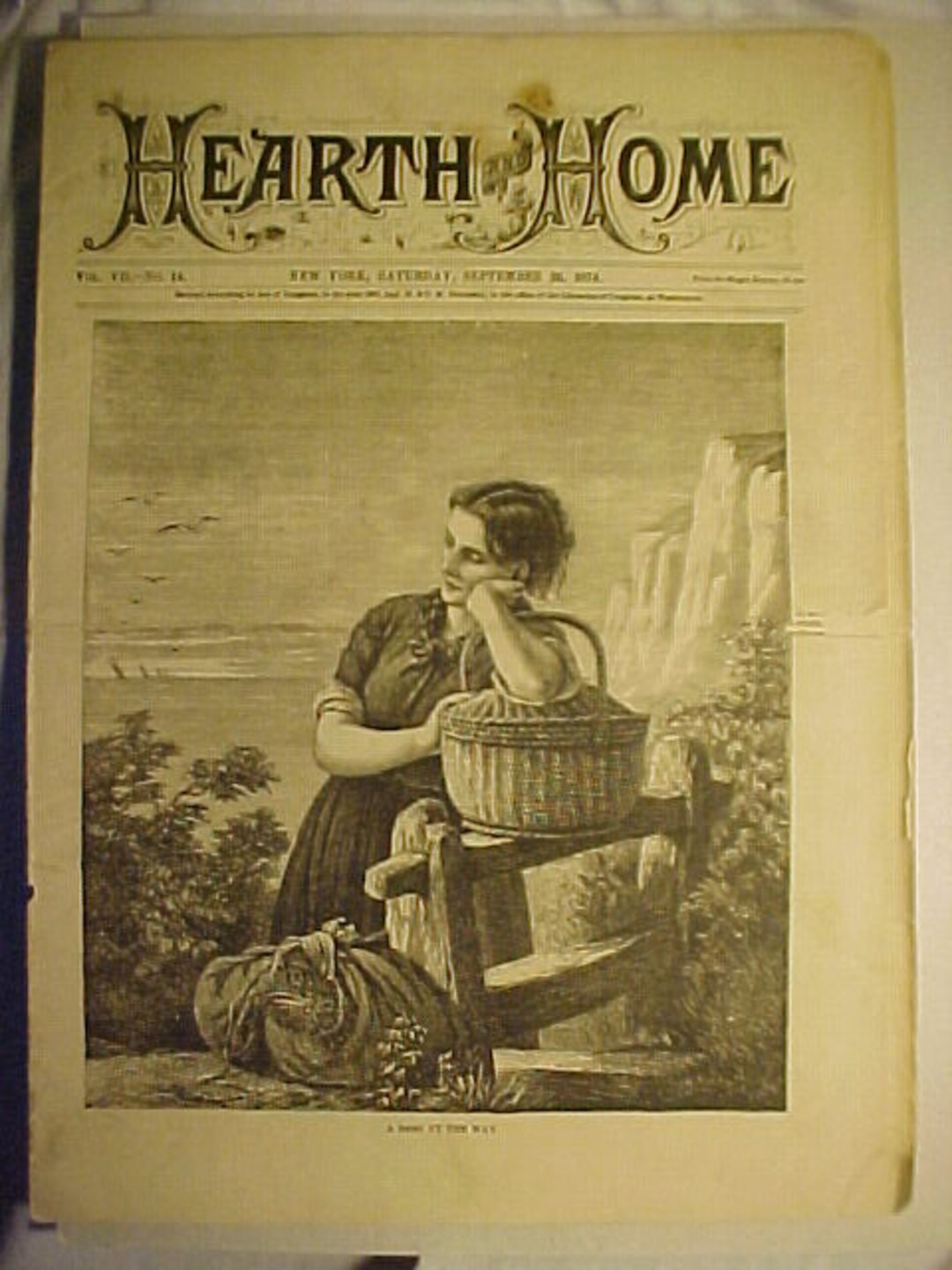 September 26, 1874 Hearth and Home Magazine New York, N.Y.