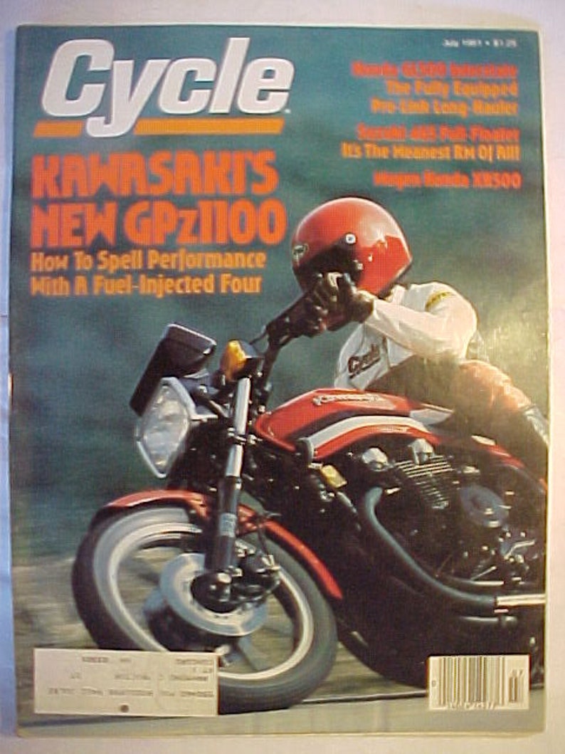 Kickback Magazine July 1981 CYCLE Motorcycle Magazine With Vintage Motorcycle Cover Art ...