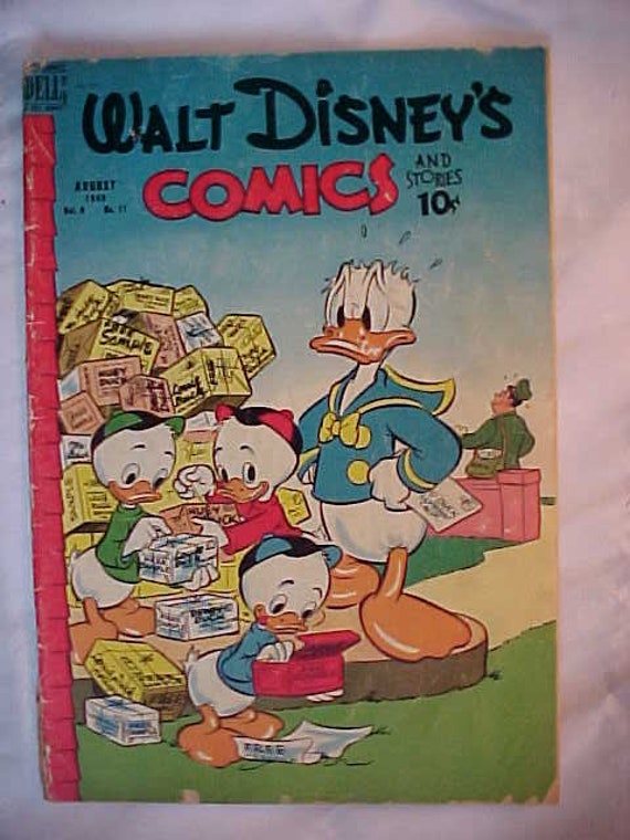 August 1949 Walt Disney's Comics and Stories Donald Duck Vol. 9 No