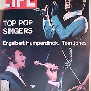 September 18, 1970 LIFE Magazine with Engelbert Humperdinck & Tom Jones on the Cover has 88 pages of ads and articles, Birthday Gift Idea