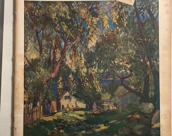 October 17, 1925 The Literary Digest Magazine with cover art by Tom P. Barnett with full page ads has 100 pages of ads and articles