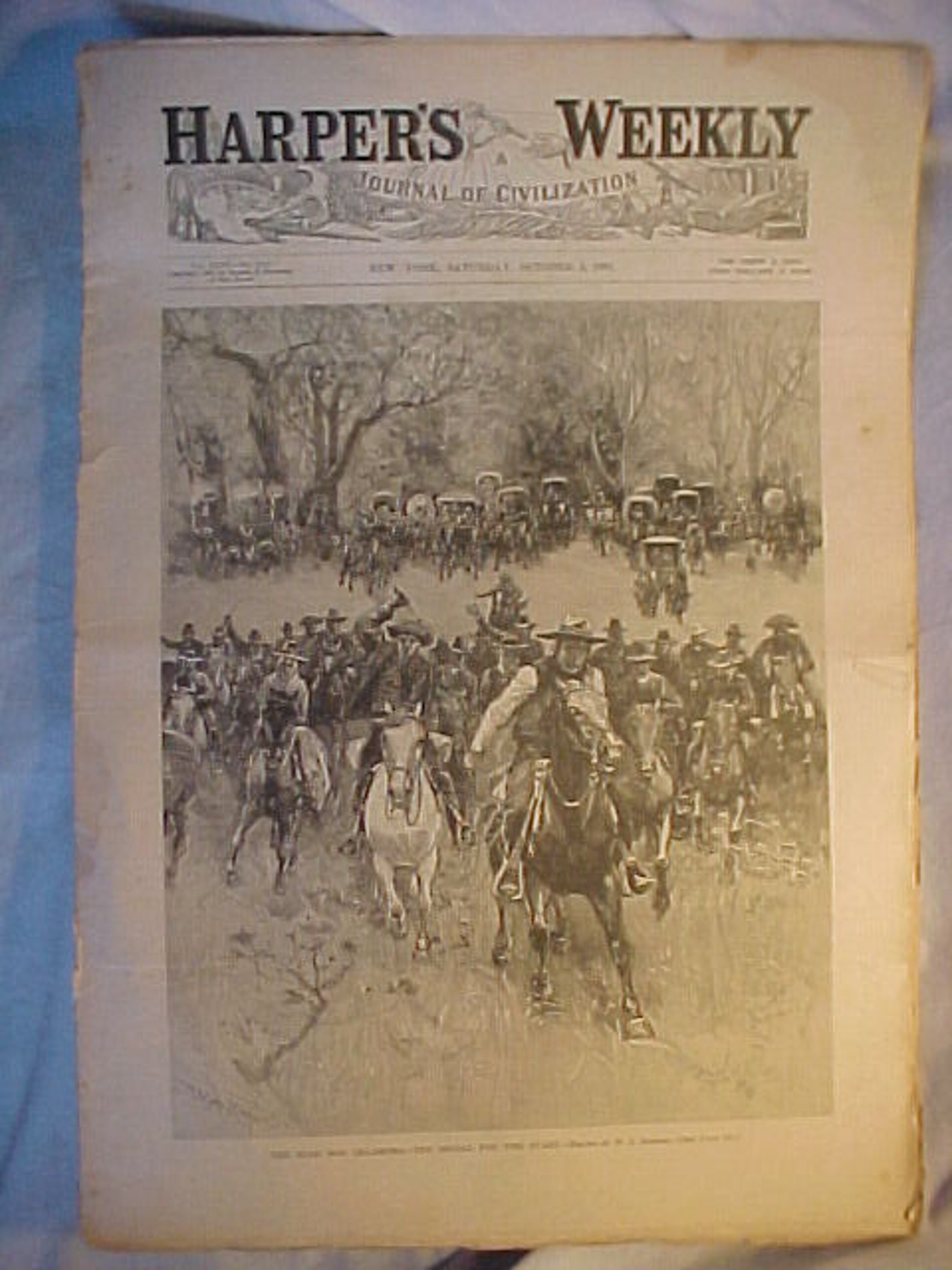 October 3 1891 Harper's Weekly New York Magazine Fully Etsy