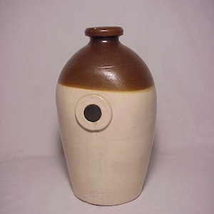 c1890s Stoneware Foot Warmer Dorchester Pottery Wks. Boston, Mass. , Stoneware Foot Warmer Jug