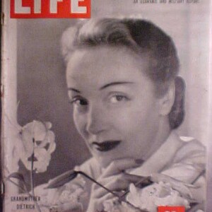 August 9, 1948 LIFE Magazine with Marlene Dietrich on the Cover has 112 pages of ads and articles, Birthday Gift Idea No.2