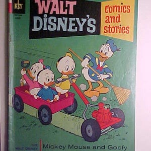 August 1966 Walt Disney&#39;s Comics and Stories Silver Age Comic Book Published by Gold Key Comics Vol. 26 No. 11, Gift Idea, 12 Cent Comic