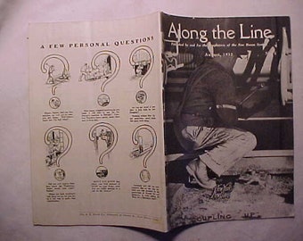 August 1932 Along the Line published by/for employees of the New Haven System, The New York New Haven & Hartford Railroad Co. Magazine