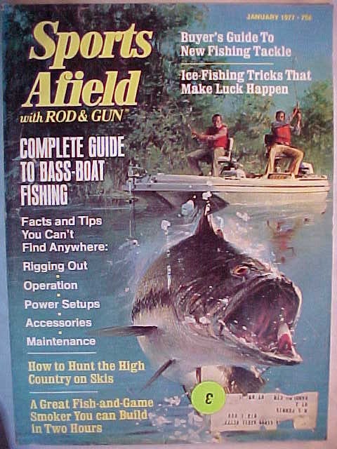 January 1977 Sports Afield Magazine Cover Art by John Berkey, Vintage  Hunting Magazine With 156 Pages of Ads & Articles, Hunting Camp Decor 