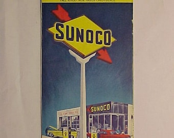 24" SUNOCO 1939-59 GASOLINE GAS PUMP OIL TANK DECAL DX SUNOC-5 