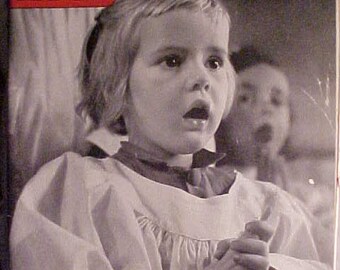 March 26, 1951 LIFE Magazine with child choir singer Karen Pine on the Cover has 160 pages of ads and articles, Birthday Gift Idea No.2